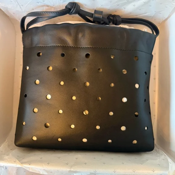Romy Pouch Perforated Black Leather Bag - Sold Out. BNWT, in box. - Picture 4 of 10